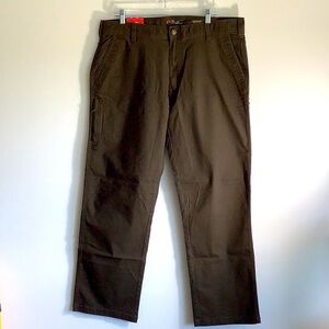 The American Outdoorsman mens Canvas Pants brown size 38/32